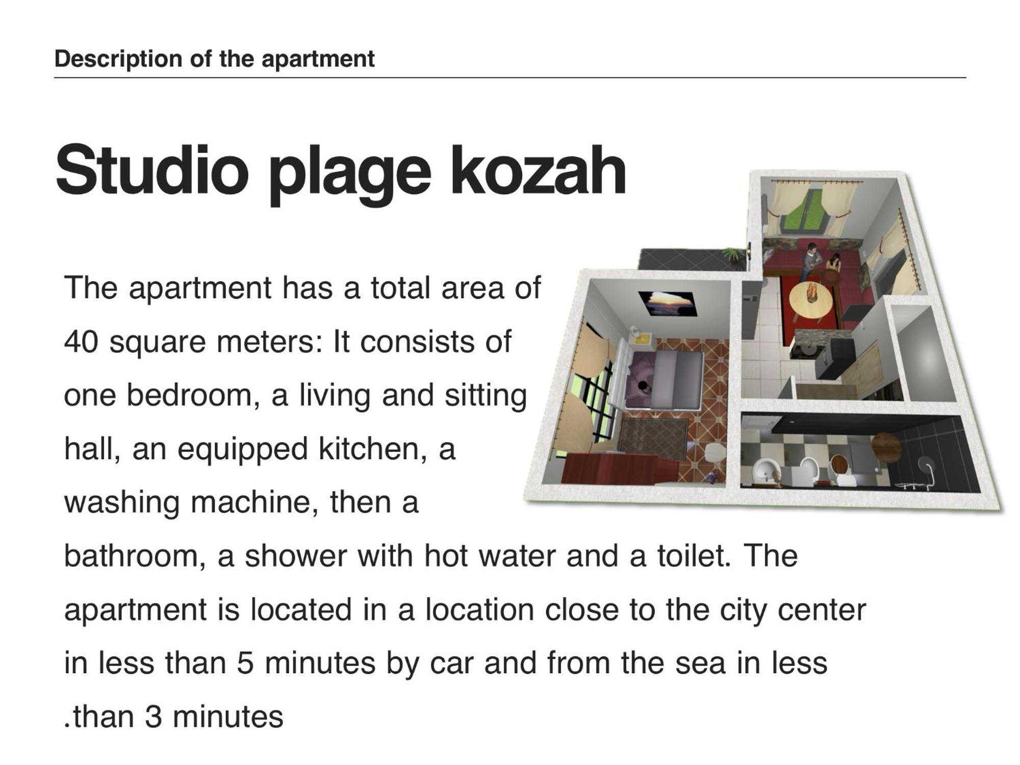 Studio Plage Kozah طنجة المظهر الخارجي الصورة
